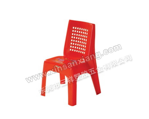 全塑4號靠背椅<br> 凳麵(mm)：415×390×625 <br> 高度(mm)：330