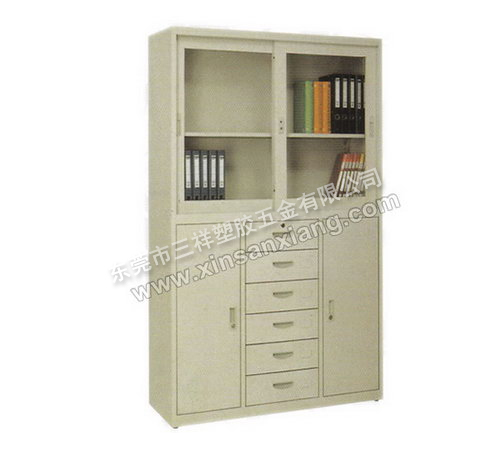 半玻中六抽櫃<br> 型號：TG-025<br>規格(mm)：1800H×1180W×400D